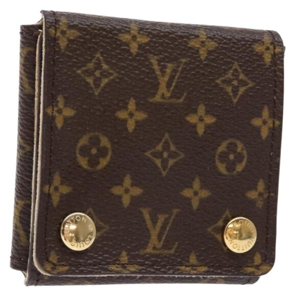 LOUIS VUITTON Monogram Jewelry Case Jewelry Box LV Auth 138582 - Picture 1 of 16